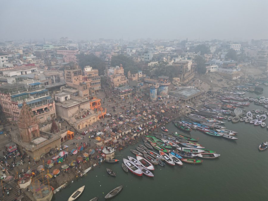 The sacred ghats of Varanasi