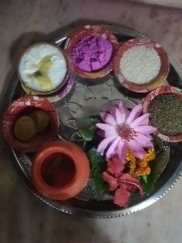 Panchamrit prepared for abhishek