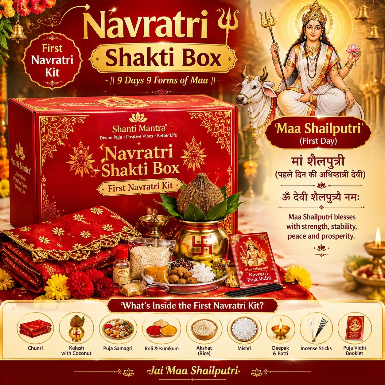 Navratri Shakti Box - Day 1: Maa Shailputri